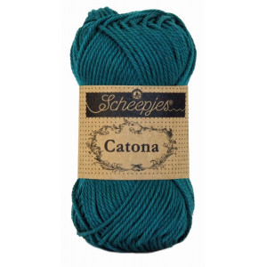 Scheepjes Catona Garn Unicolor 401 Dark Teal von Scheepjes