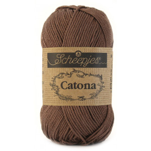 Scheepjes Catona Garn Unicolor 507 Chocolate von Scheepjes