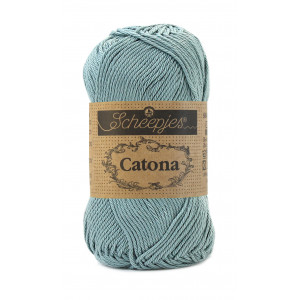 Scheepjes Catona Garn Unicolor 528 Silver Blue von Scheepjes