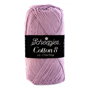 Scheepjes Cotton 8 Garn Unicolor 529 Helles Lila von Scheepjes