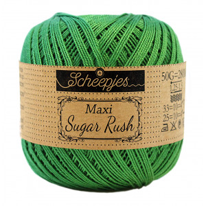 Scheepjes Maxi Sugar Rush Garn Unicolor 606 Grass Green von Scheepjes