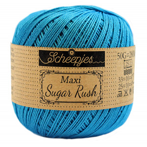 Scheepjes Maxi Sugar Rush Garn Unicolor 146 Vivid Blue von Scheepjes