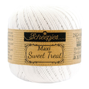 Scheepjes Maxi Sweet Treat Garn Unicolor 106 Snow White von Scheepjes