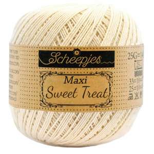 Scheepjes Maxi Sweet Treat Garn Unicolor 130 Old Lace von Scheepjes