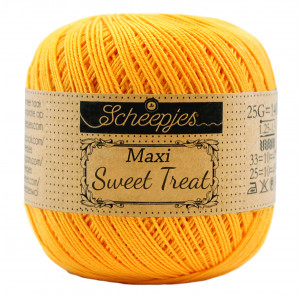 Scheepjes Maxi Sweet Treat Garn Unicolor 208 Yellow Gold von Scheepjes