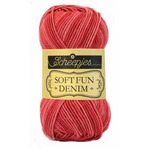 Scheepjes Softfun Denim Garn Print 514 Rot von Scheepjes