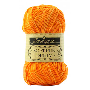 Scheepjes Softfun Denim- Garn Print 519 Orange von Scheepjes