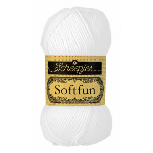 Scheepjes Softfun Garn Unicolor 2412 Weiß von Scheepjes