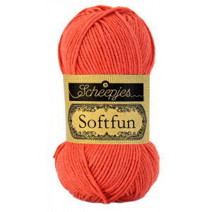 Scheepjes Softfun Garn Unicolor 2449 Pfirsich Dunkel von Scheepjes