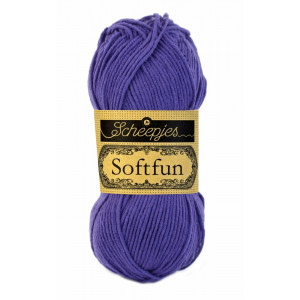 Scheepjes Softfun Garn Unicolor 2463 Dunkles Lila von Scheepjes