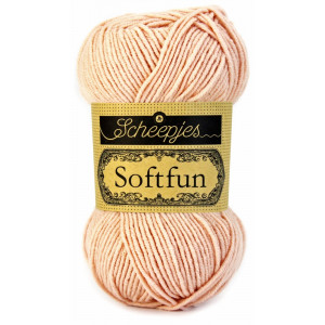 Scheepjes Softfun Garn Unicolor 2466 Pfirsich Hell von Scheepjes