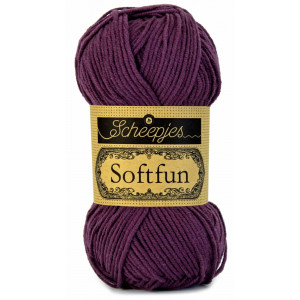 Scheepjes Softfun Garn Unicolor 2493 Aubergine von Scheepjes