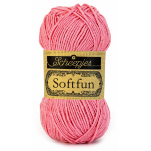 Scheepjes Softfun Garn Unicolor 2514 Coral Rose von Scheepjes