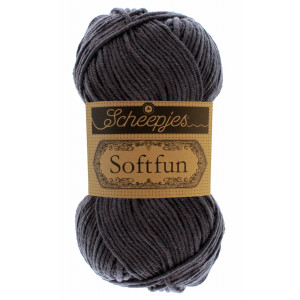 Scheepjes Softfun Garn Unicolor 2601 Dunkelgrau von Scheepjes