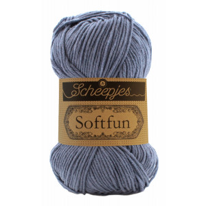 Scheepjes Softfun Garn Unicolor 2602 Bluish Grey von Scheepjes