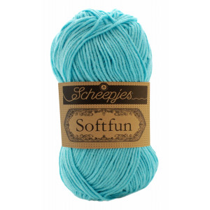 Scheepjes Softfun Garn Unicolor 2603 Helles Türkis von Scheepjes