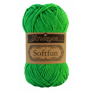 Scheepjes Softfun Garn Unicolor 2605 Bright Green von Scheepjes