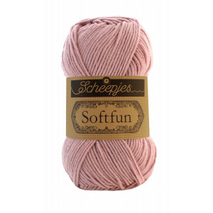 Scheepjes Softfun Garn Unicolor 2618 Dusty Rose von Scheepjes