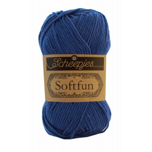 Scheepjes Softfun Garn Unicolor 2626 Dunkelblau von Scheepjes