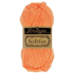 Scheepjes Softfun Garn Unicolor 2652 Cantaloupe von Scheepjes