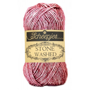 Scheepjes Stone Washed Garn Mix 808 Corundum Ruby von Scheepjes