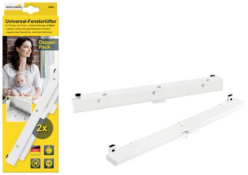 Schellenberg 46601 Universal-Fensterlüfter-Set Weiß von Schellenberg