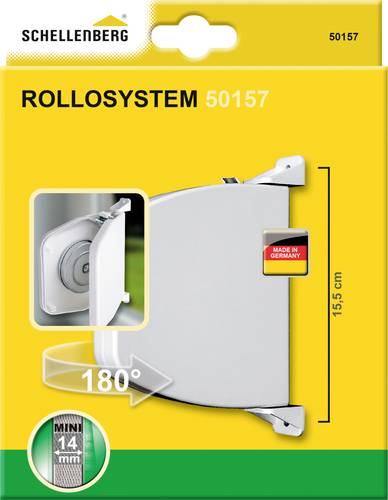 Schellenberg 50157 Gurtwickler Aufputz Passend für (Rollladensysteme) Schellenberg Mini von Schellenberg