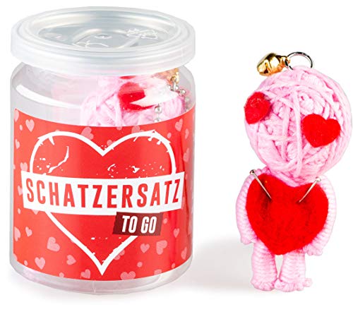 Voodoo Doll in Dose | lustige Mini-Voodoo-Puppe to go | SCHATZERSATZ Voodoo-doll | unverzichtbar wenn der richtige Schatz unterwegs ist, bei Liebeskummer oder Problemchen mit dem Ex von Scherzboutique