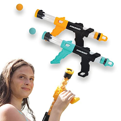 Schildkröt Fire Blaster Set, 2 Popper-Pistolen und 24 Schaumstoffbälle, für Indoor und Outdoorspaß, für Groß und Klein, ab 6 Jahren von Schildkröt