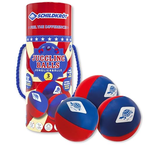 Schildkröt Jonglierbälle 3er Set I Ø 6 cm I perfekt ausbalancierte Juggling Balls I Jonglierset für Anfänger und Fortgeschrittene von Schildkröt