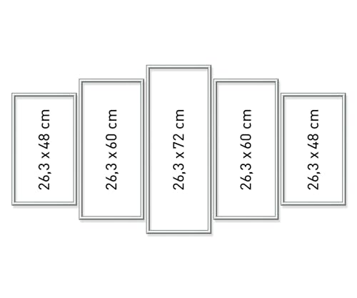 Schipper 605280901 Malen nach Zahlen, Alurahmen Polyptychon 132 x 72 cm, silber ohne Glas für Ihr Kunstwerk, einfache Selbstmontage von Schipper