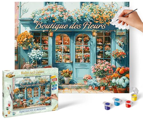 Schipper 609130924 Malen nach Zahlen – Französischer Blumenladen - Bilder malen für Erwachsene, inklusive Pinsel und Acrylfarben, 40 x 50 cm Schipper 609130924 Malen nach Zahlen – Französischer Blumenladen - Bilder malen für Erwachsene, inklusive Pinsel und Acrylfarben, 40 x 50 cm von Schipper