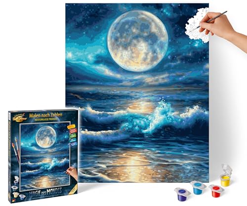 Schipper 609130925 Malen nach Zahlen – Magie des Mondes - Bilder malen für Erwachsene, inklusive Pinsel und Acrylfarben, 40 x 50 cm Schipper 609130925 Malen nach Zahlen – Magie des Mondes - Bilder malen für Erwachsene, inklusive Pinsel und Acrylfarben, 40 x 50 cm von Schipper