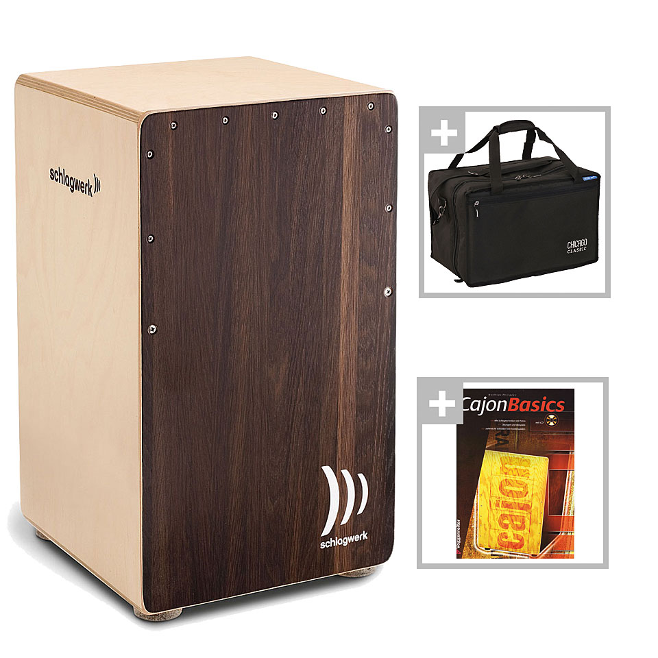 Schlagwerk CP408 2inOne Dark Oak Bundle Cajon von Schlagwerk