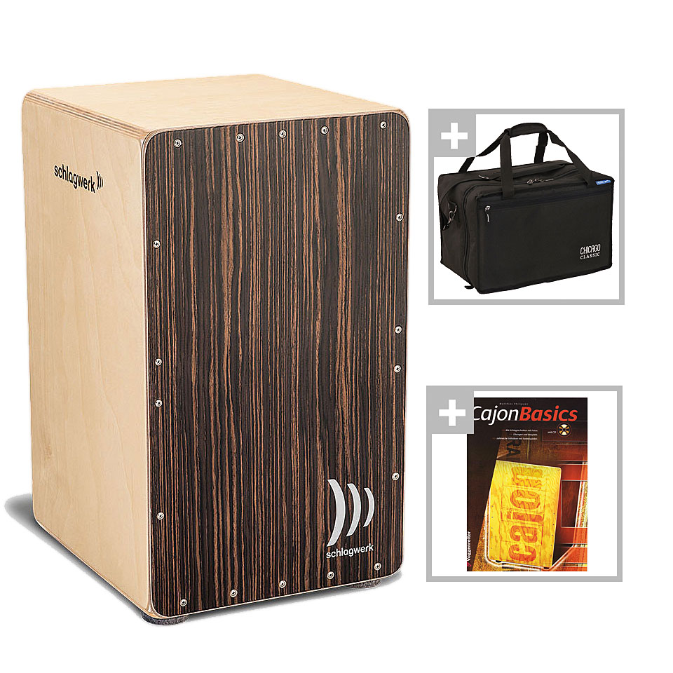 Schlagwerk CP5002 Precise OS Dark Santos Bundle Cajon von Schlagwerk