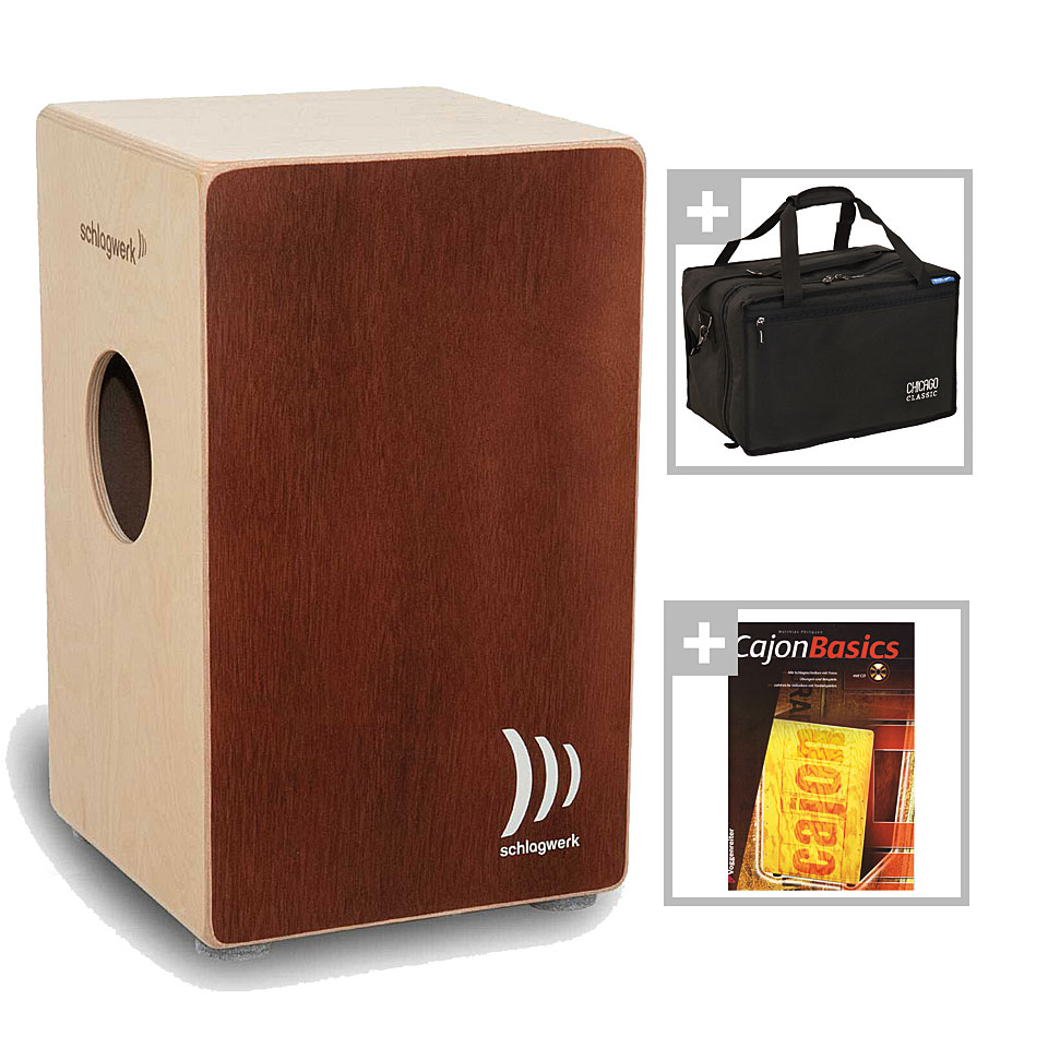 Schlagwerk CP533 Cajon Agile Dual Red Bundle Cajon von Schlagwerk