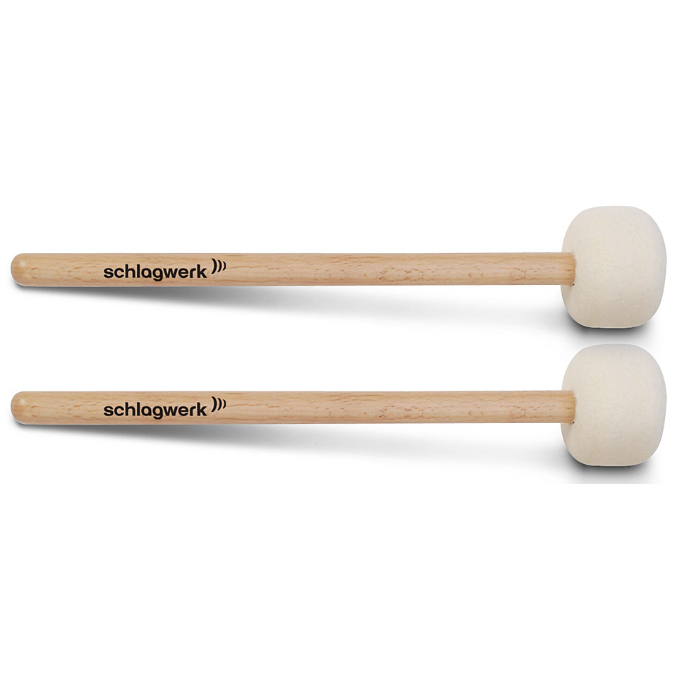 Schlagwerk Bass Mallets MA105 Felt Head Pair Orff Schlägel von Schlagwerk