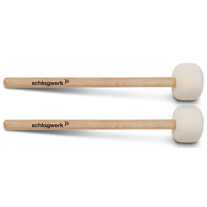 Schlagwerk Bass Mallets MA105 Felt Head Pair Orff Schlägel von Schlagwerk