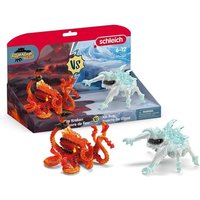 Schleich 70826 - Eldrador Creatures, Eiskäfer vs. Feuerkrake, Spielset von Schleich GmbH