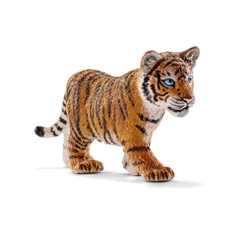 schleich WILD LIFE | Tigerjunges 14730 | detailgetreue Tierfiguren | Zoo Spielzeug | tolles Geschenk für Jungen und Mädchen | Deko für Geburtstag | Spielfigur ab 3 Jahren | 7 x 2 x 4 cm von SCHLEICH