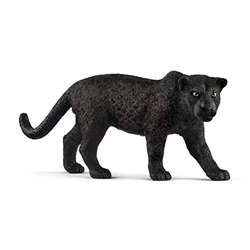 schleich WILD LIFE | Schwarzer Panther 14774 | detailgetreue Tierfiguren | Zoo Spielzeug | tolles Geschenk für Jungen und Mädchen | Deko für Geburtstag | Spielfigur ab 3 Jahren | 12 x 3 x 5 cm von SCHLEICH