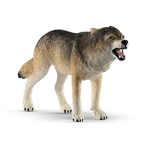 schleich WILD LIFE | Wolf 14821 | detailgetreue Tierfiguren | Zoo Spielzeug | tolles Geschenk für Jungen und Mädchen | Deko für Geburtstag | Spielfigur ab 3 Jahren | 10 x 2 x 5 cm von SCHLEICH