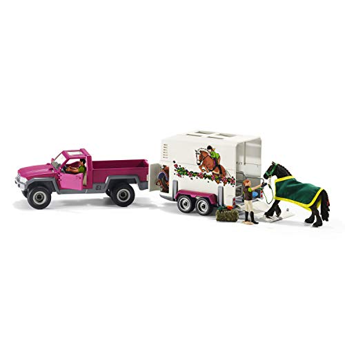 Schleich 42346 Horse Club Pk Up with Horse Box von SCHLEICH