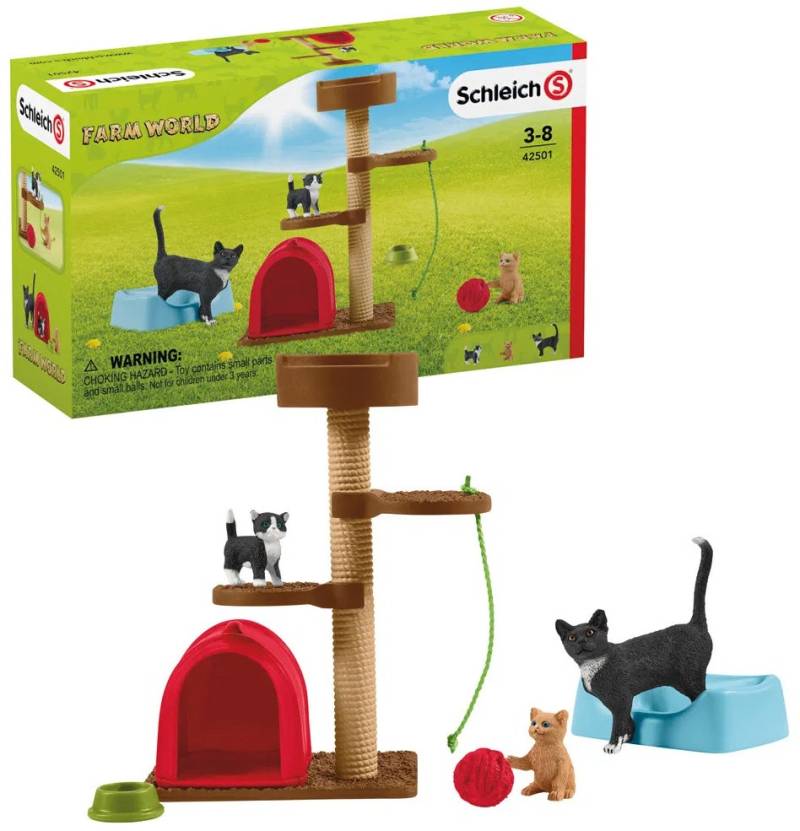 Schleich 42501 Spielspaß Für Niedliche Katzen von Schleich