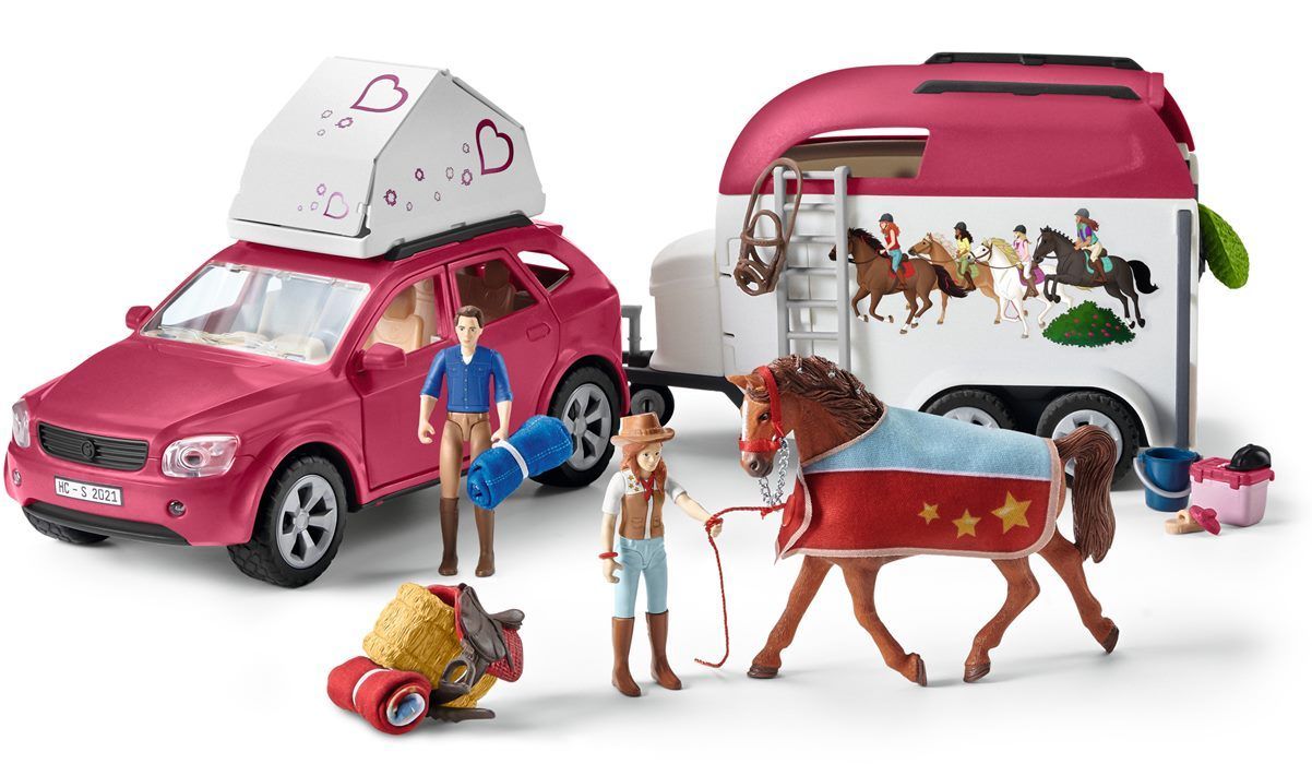 Schleich 42535 Abenteuer mit Auto und Pferdeanhänger von Schleich