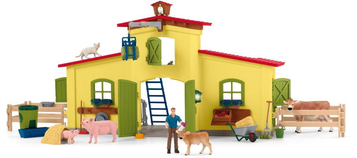 Schleich 42605 Großes Bauernhaus mit Tiere und Zubehör von Schleich