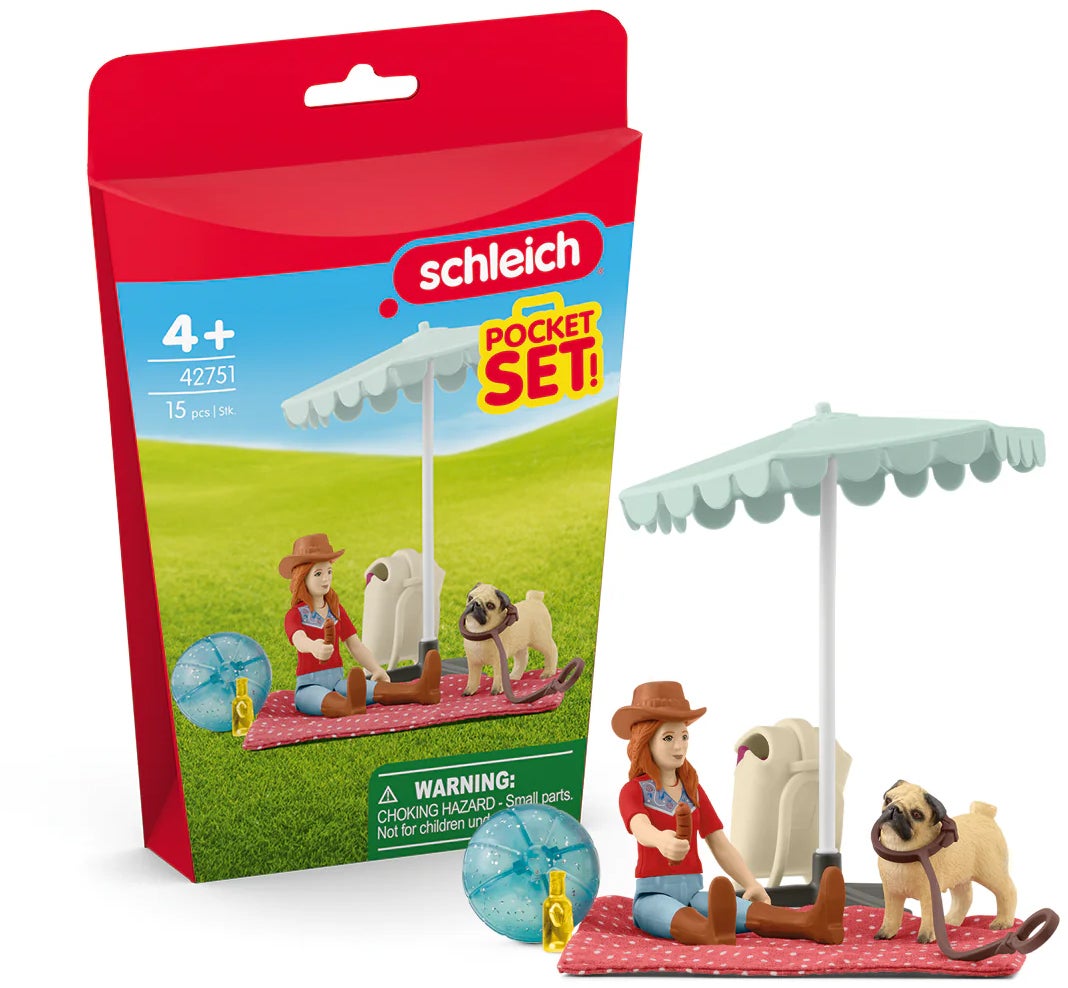 Schleich 42751 Pocket Set Spielset Ausflug zum Badesee mit Hannah von Schleich