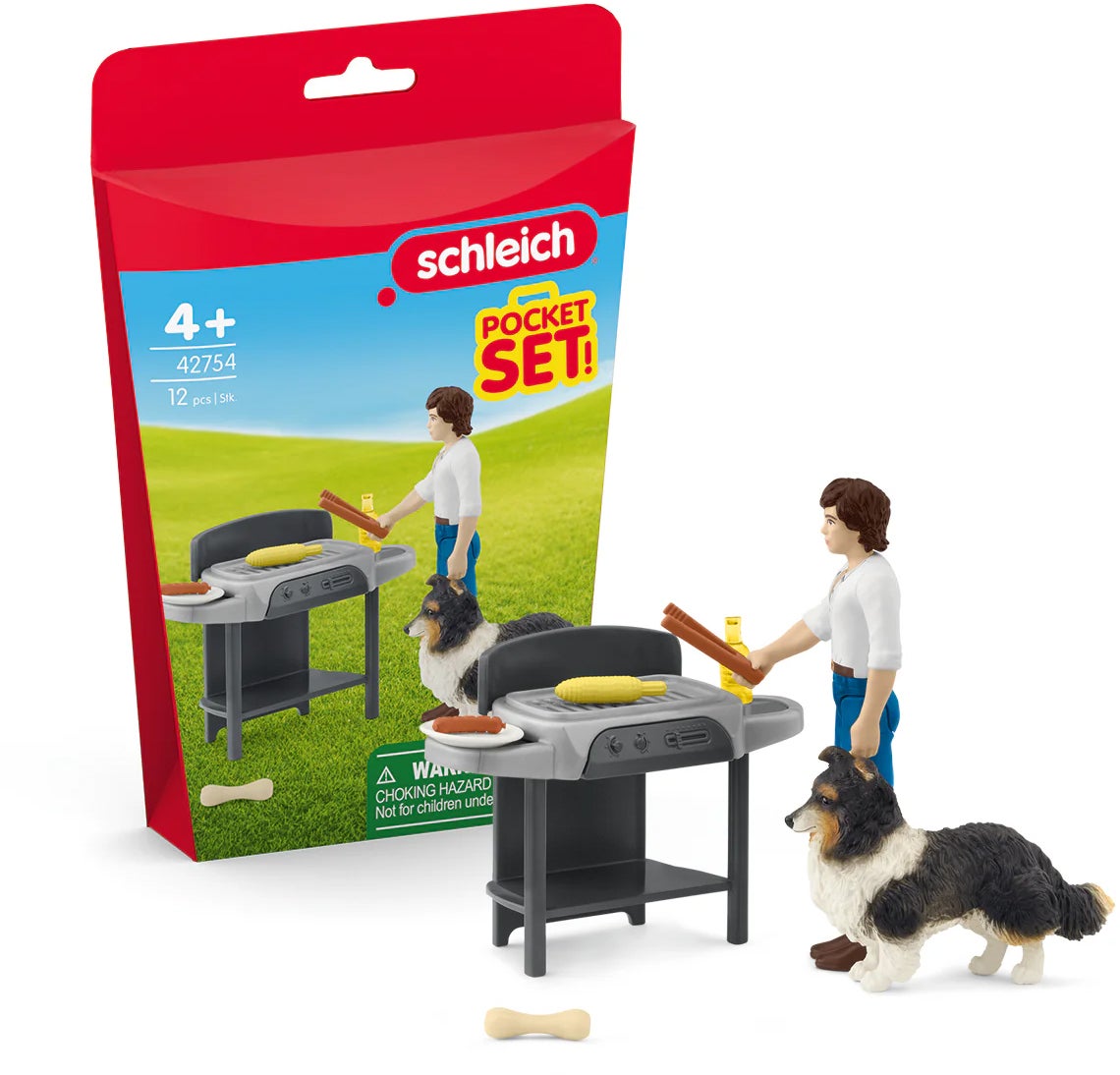 Schleich 42754 Pocket Set Spielset Barbecue mit Tom von Schleich