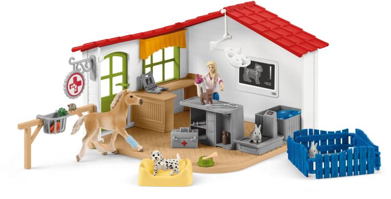 Schleich Spielset Tierarzt-Praxis Mit Haustieren von Schleich