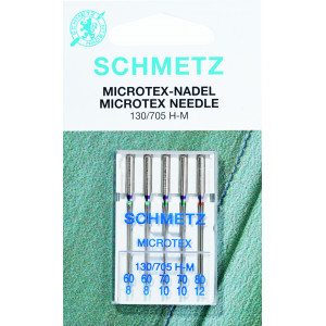 Schmetz Nähmaschinennadeln Microtex 130/705 H-M Größe 60 - 5 Stk von Schmetz